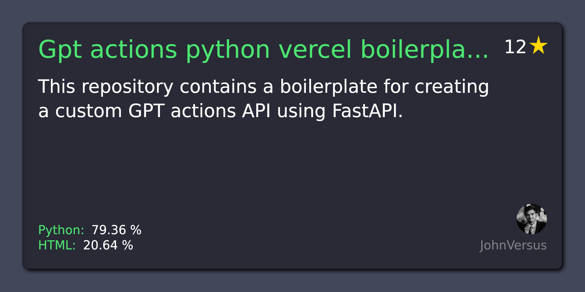 GPT Actions Python Boilerplate