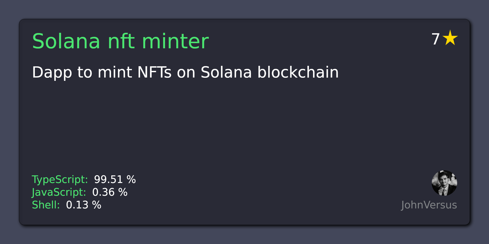 Solana NFT Minter